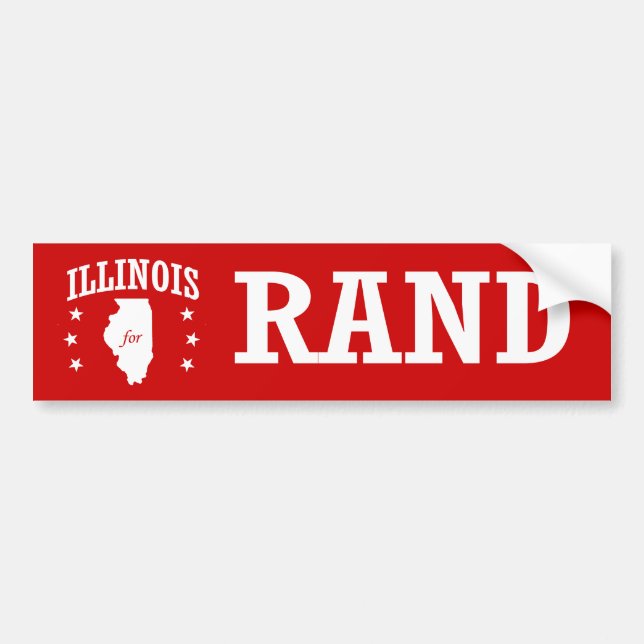 ILLINOIS FOR RAND PAUL BUMPER STICKER (Front)