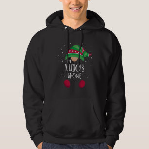 Illinois Gnome Family Matching Christmas Pajamas Hoodie