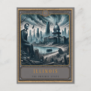 Illinois   Gothic Art Postcard