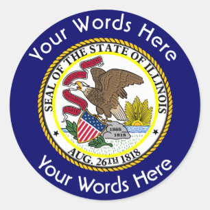 Illinois Great Seal Custom Sticker
