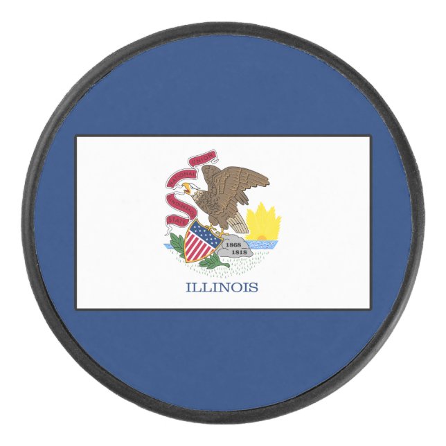 Illinois Hockey Puck (Front)