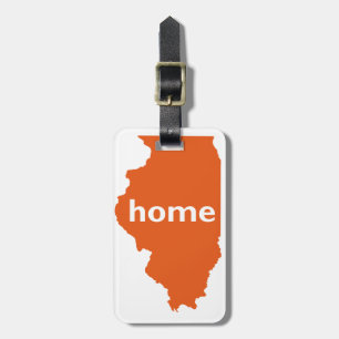 Illinois Home Luggage Tag