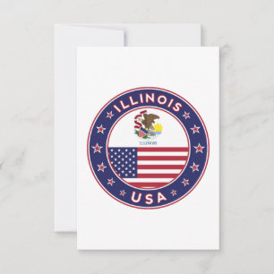 Illinois, Illinois t-shirt, Illinois sticker, Card