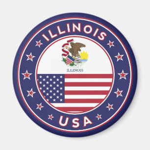 Illinois, Illinois t-shirt, Illinois sticker, Magnet