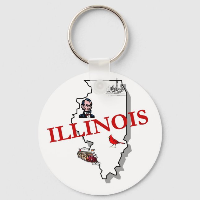 Illinois Keychain (Front)