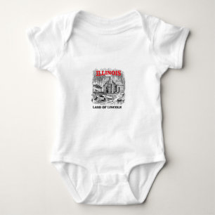 Illinois land of Lincoln Baby Bodysuit