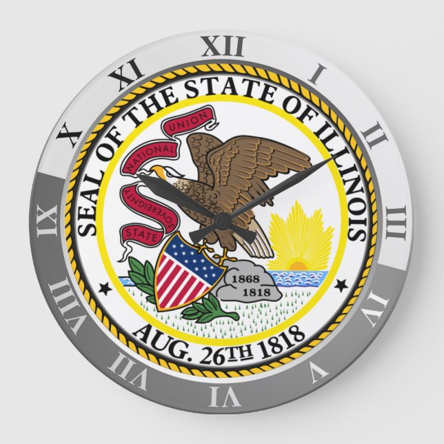 Illinois Large Clock (Front)