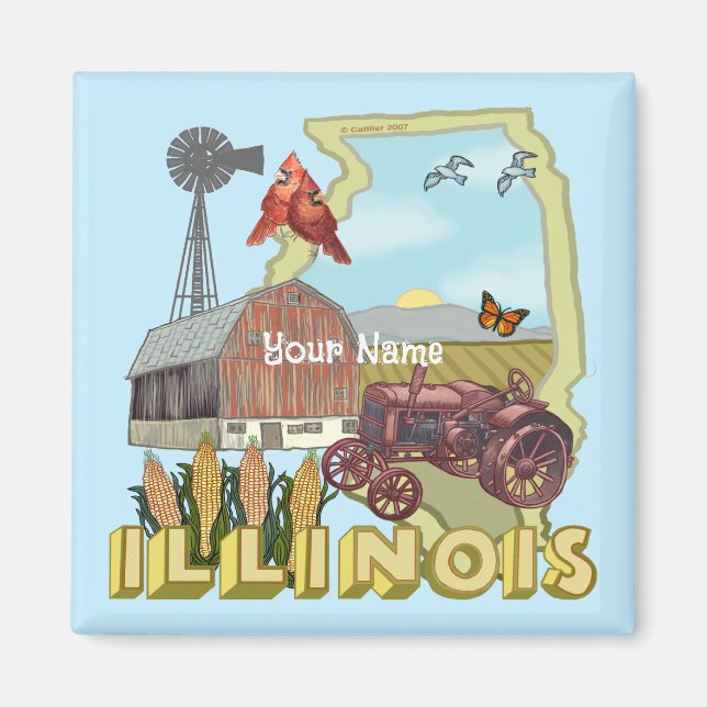 Illinois Magnet (Front)