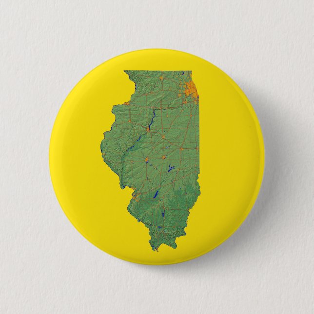 Illinois Map Button (Front)