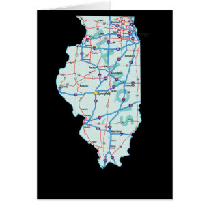 Illinois Map Card