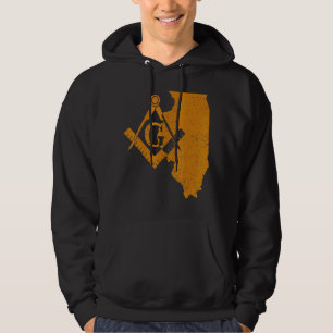 Illinois Masons Grand Lodge Af&am Freemason Father Hoodie