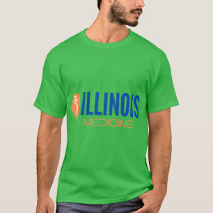 illinois medicine in orange and blue T-Shirt