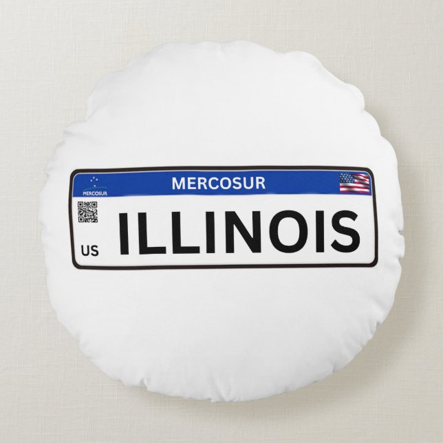 Illinois Mercosur Round Cushion (Front)