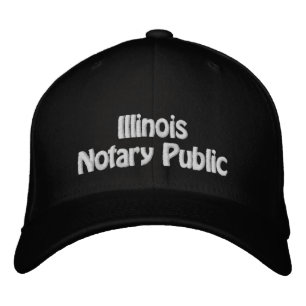 Illinois Notary Public Embroidered Baseball Cap