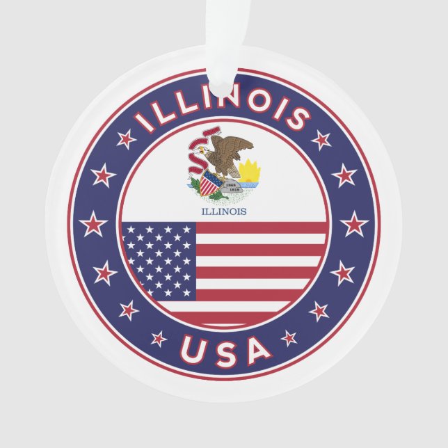 Illinois Ornament (Front)