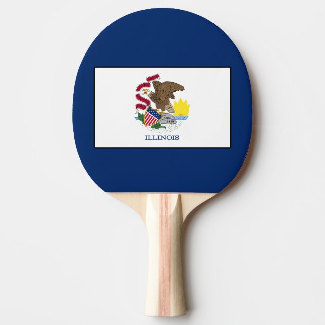 Illinois Ping Pong Paddle (Front)