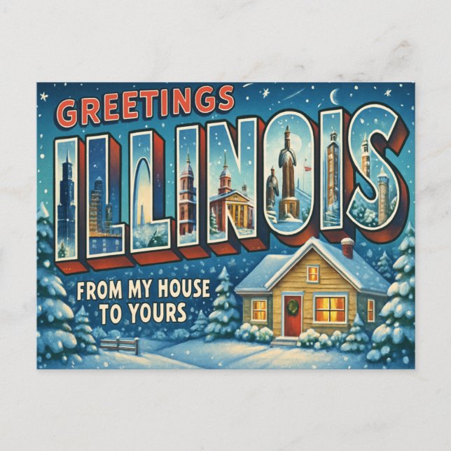 ILLINOIS Postcard (Front)