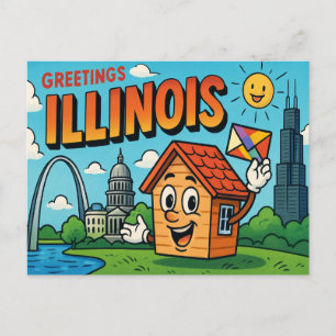 ILLINOIS Postcard