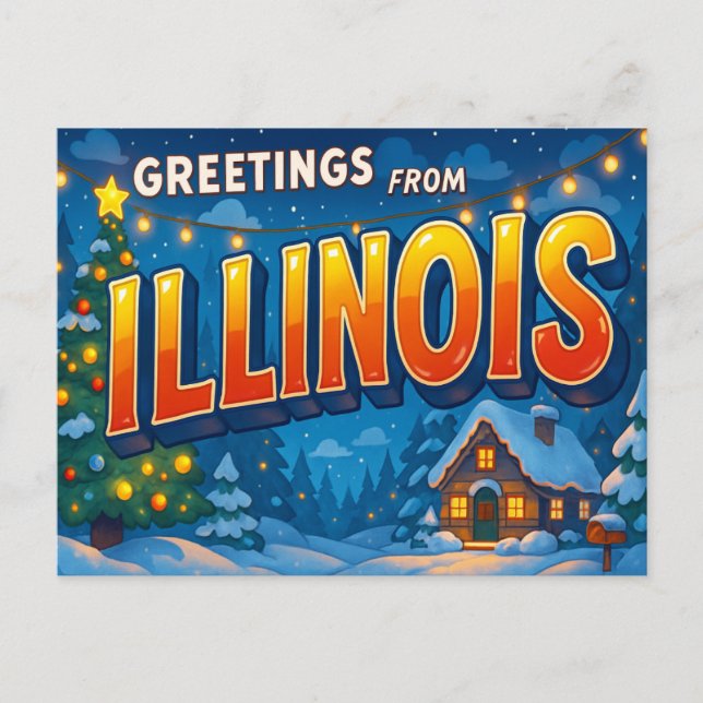 ILLINOIS Postcard (Front)