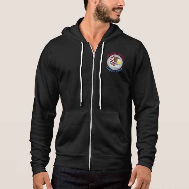 ILLINOIS PRAIRIE STATE FLAG HOODIE (Front)