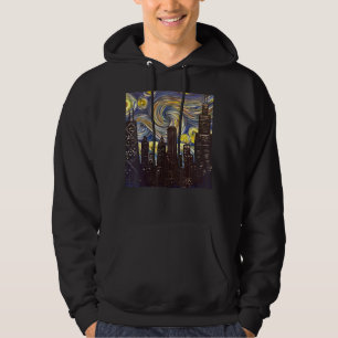 Illinois Pride Chicago Downtown City Skyline Hoodie