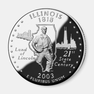 Illinois Quarter Magnet