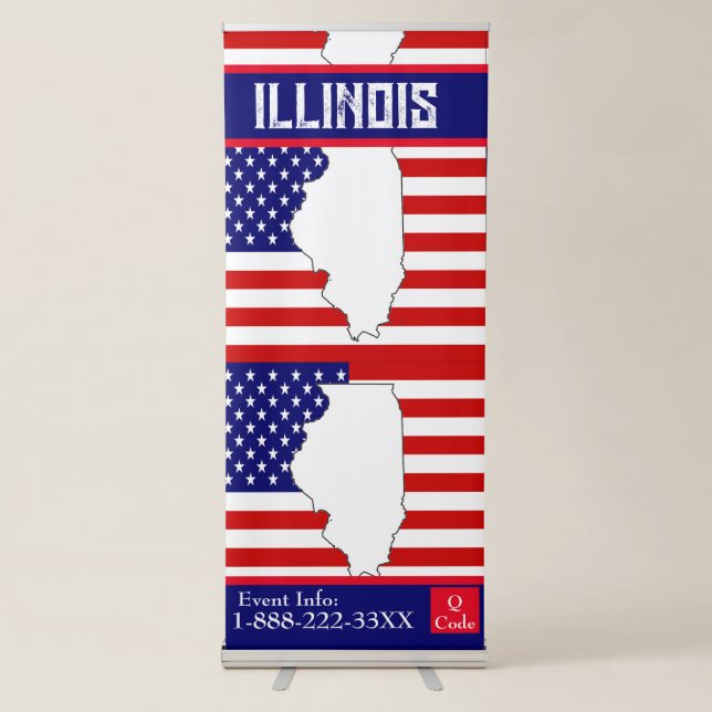 ILLINOIS   RETRACTABLE BANNER (Front)