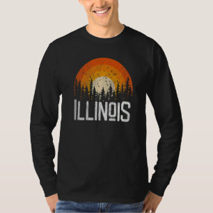 Illinois Retro Style Vintage 70s 80s 90s Home T-Shirt