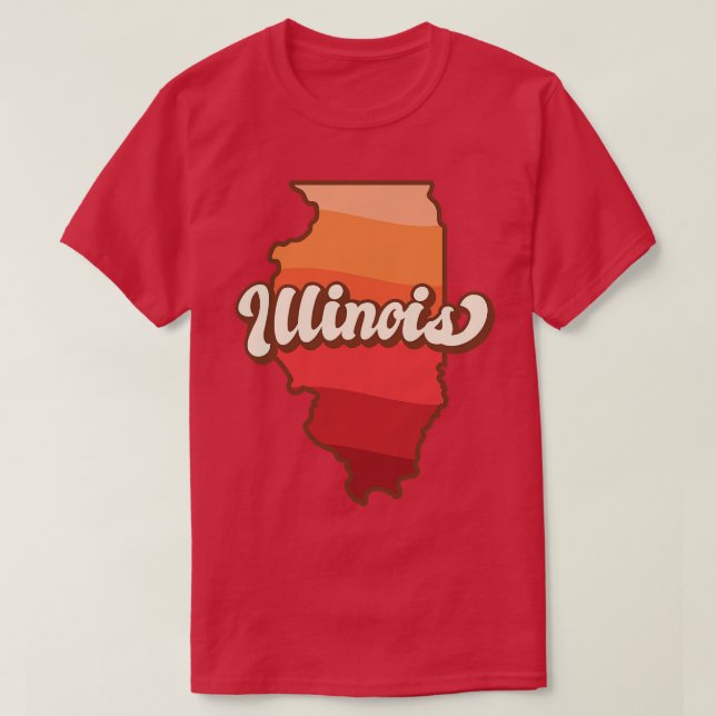 Illinois Retro T-Shirt (Design Front)