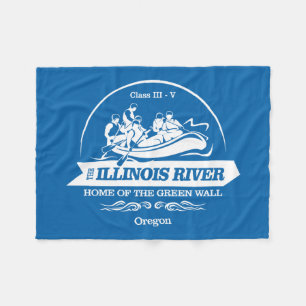 Illinois River (rafting 2) Fleece Blanket