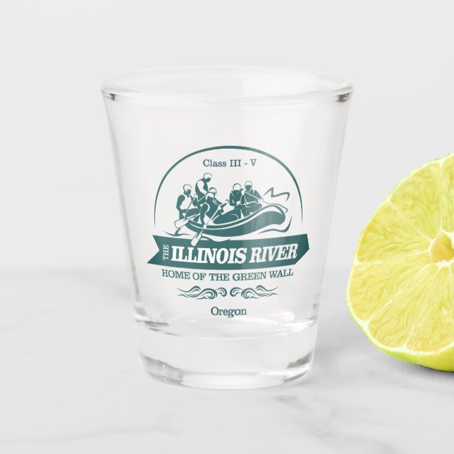 Illinois River (rafting 2) Shot Glass (Front)