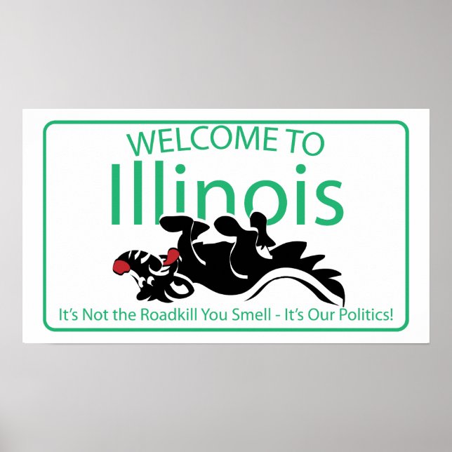 Illinois Road Sign (Front)