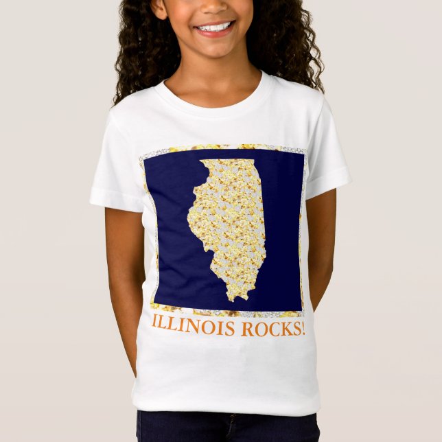 ILLINOIS ROCKS T-Shirt (Front)
