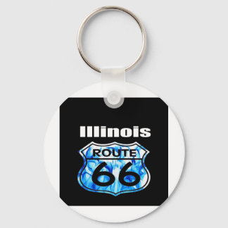 Illinois Route 66 Key Ring