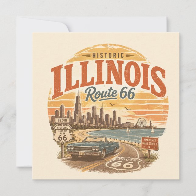 Illinois Route 66 Lakefront Travel Notes (Front)