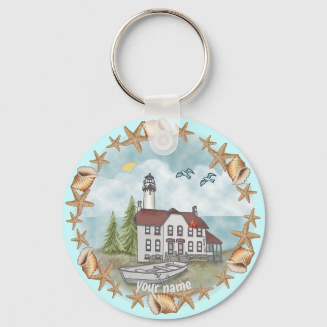 Illinois Shells Lighthouse  keychain (Front)