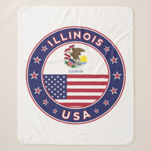 Illinois Sherpa Blanket