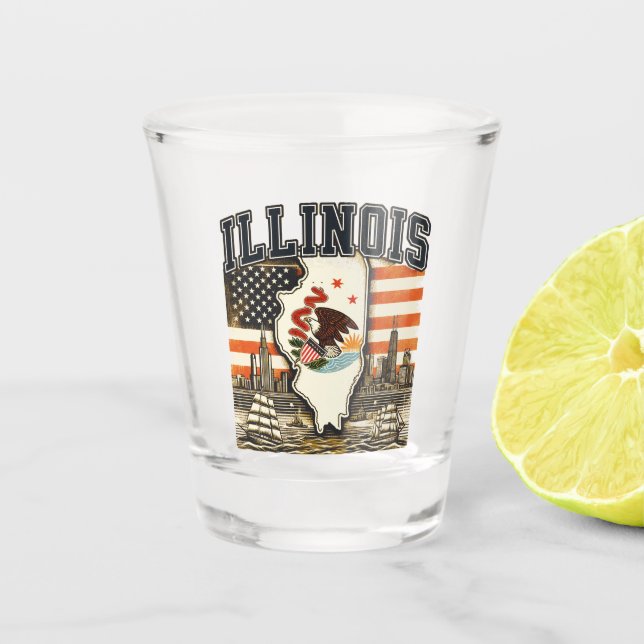 Illinois Shot Glass (Front)
