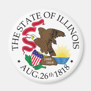 Illinois sign magnet