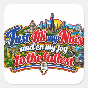 Illinois Square sticker