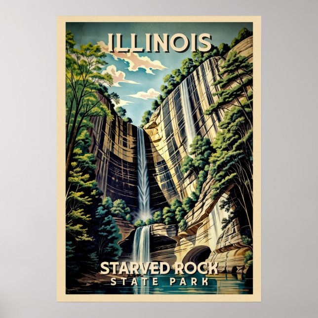 Illinois Starved Rock state park V03 Poster (Front)