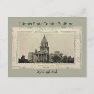 Illinois State Capital Building Postcard (1908)