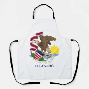 Illinois State Flag Apron