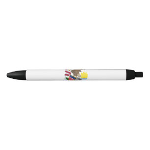 Illinois State Flag Blue Ink Pen