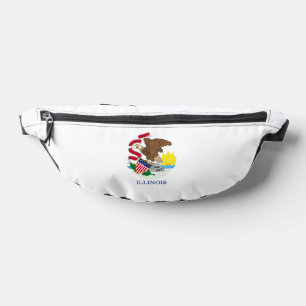 Illinois State Flag Design Bum Bags