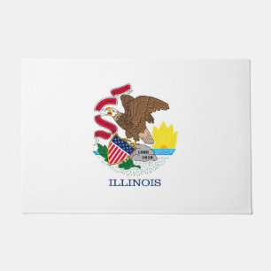 Illinois State Flag Design Doormat