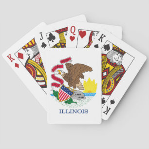 Illinois State Flag Design Playing Cards