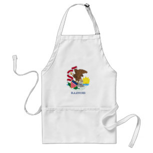 Illinois State Flag Design Standard Apron