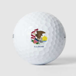 Illinois State Flag Golf Balls