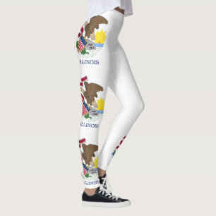 Illinois State Flag Leggings